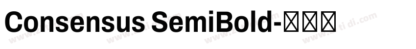 Consensus SemiBold字体转换
